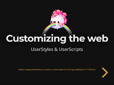 customizing the web with userscripts and userstyles